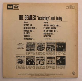 The Beatles - Yesterday And Today - 1966 US Mono Capitol T - 2553 No Butcher VG, 3