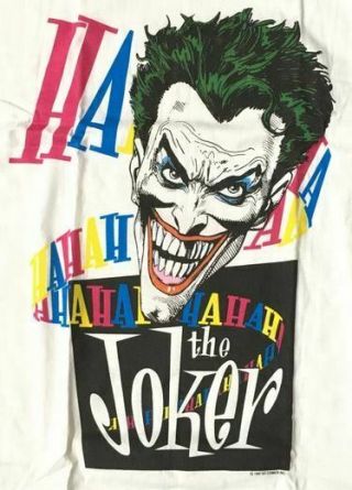 Joker T - Shirt Xl 1987 - Old Stock (nos) Vintage By Graphitti Stedman