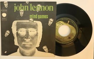 John Lennon France Apple 1973 Mind Games 45rpm 7in