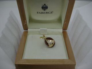 FABERGE MODERN PENDANT DIAMOND 18KT LADY BUG GUILLOCHE ENAMEL 18K SOLID GOLD. 2