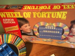 Wheel Of Fortune Junior Edition Board Game 1987 - Vintage Rare