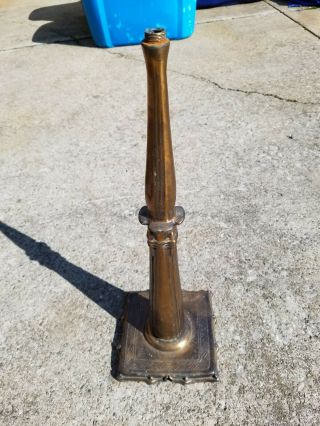 Victorian/vintage/antique Solid Copper Plated Table Lamp.  Refurbish.