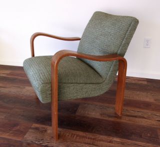 Vintage Mid Century Modern Alvar Aalto Style Chair Eames Danish Scandinavian