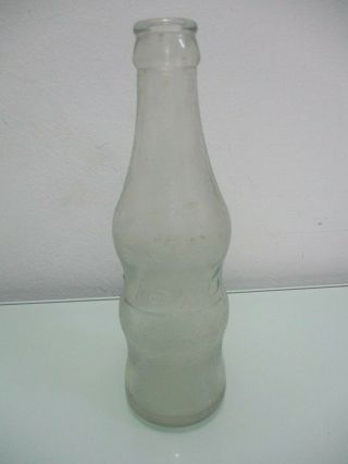 Tempo Soda Lemon Flavor,  A Vintage 200 Ml (?) Empty Glass Bottle,  Israel,  70 