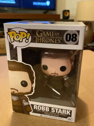 Funko Pop Retired/vaulted Robb Stark Game Of Thrones 08 Authentic Rare