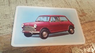 1965 Morris Mini Deluxe Golden Fleece Oil Co.  Australia Swap Card