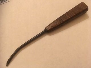 Unique Vintage J.  B.  Addis & Sons Wood Carving Tool Skew Chisel Sweep 1/4 " 9 Priz