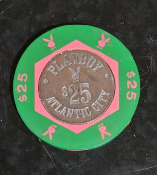 Vintage Playboy Hotel Casino Chip Atlantic City - $25 Chip