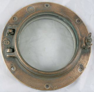 Antique Bronze Porthole,  Wilcox Crittenden Wc 6 Porthole 1960 