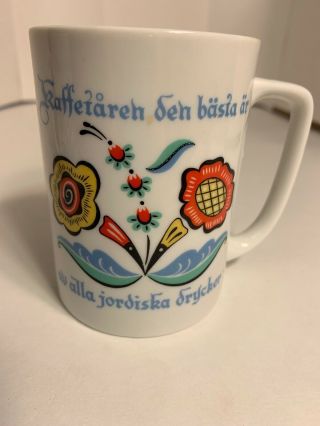 Mid Century Berggren Swedish Kaffetaren Porcelain Coffee Tea Mug Cup