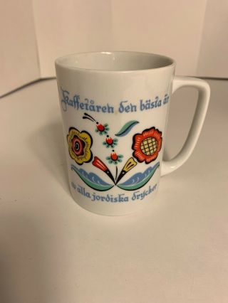 Mid Century Berggren Swedish Kaffetaren Porcelain Coffee Tea Mug Cup 2