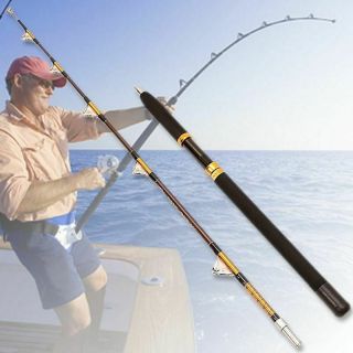 1.  65 M 2 Sections Trolling Jig Fishing Rod Big Game 50 - 100lb Heave Strong
