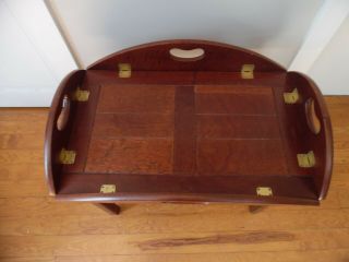 Vintage/ Antique Mahogany Butlers Tray Top Coffee Table Removable Tray