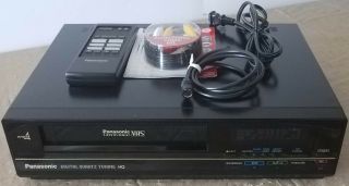 Vintage Panasonic Pv - 4700 Omnivision Vhs Vcr Record Player Remote Control Cables