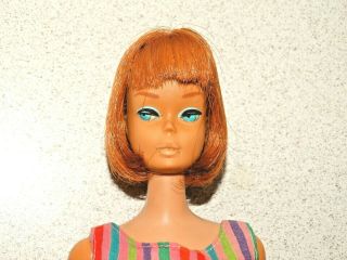 Barbie: Vintage Redhead Bend Leg American Girl Barbie Doll W/longer Hair