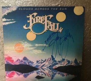Firefall Jock Bartley Clouds Across The Sun Signed Vinyl Record Album W/coa