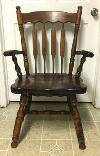 Vintage S.  Bent & Bros.  Solid Wood Colonial Captain 