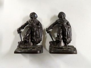 Vintage Bookends Cast Iron Pirate 7 1/2 Inches