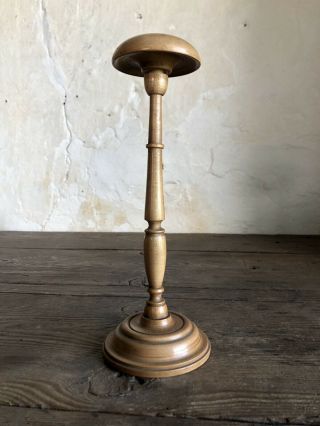 Fine Quality Antique French Turned Wig / Hat Stand C1900