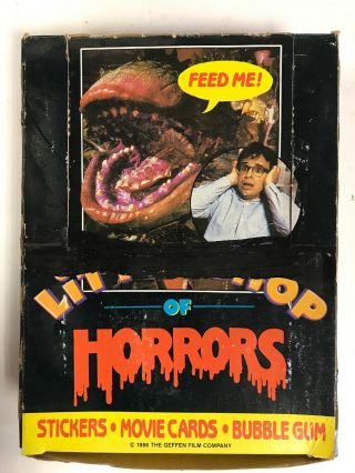 Little Shop Of Horrors Topps Trading Cards 1986 Box Of 30 Wax Packs