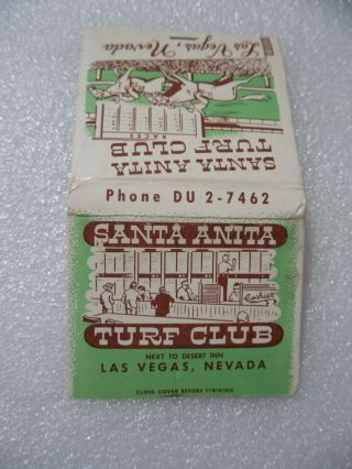 Las Vegas Rare Santa Anita Turf Club Casino Race Book Sport Lounge Matchbook