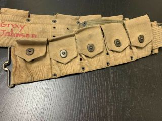 Ww1 U.  S.  Army Doughboy 11/1918 100 M - 1910,  10 - Pocket Cartridge Belt