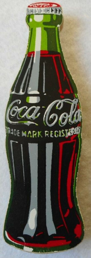 Bottled Shaped Coca - Cola Wooden Fridge Magnet