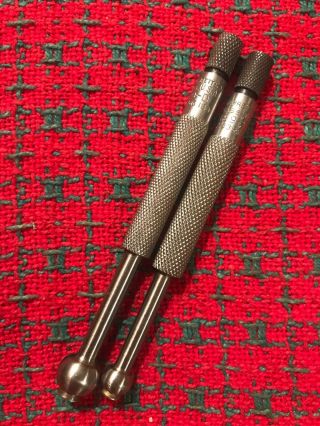 Vintage Starrett Machinist Small Hole Gages No.  829,  C,  D.