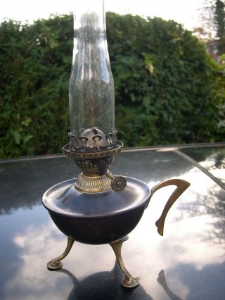 Rare Arts & Crafts Copper Hinks Miniature Kerosene Oil Lamp Night Light