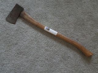 Vintage Stanley Camp Axe With Wood Handle 27 " Long Single Bit Ax
