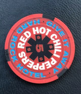 Hard Rock Hotel & Casino Las Vegas Red Hot Chili Peppers $5 House Chip