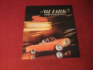 1961 Studebaker Large Prestige Usa Sales Brochure Booklet Book Old