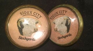 Vintage Bridle Rosettes From The Sioux City Stockyards