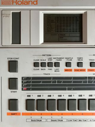 Vintage the Roland TR - 707 Drum Machine / Sequencer / comPOSSER :) 2