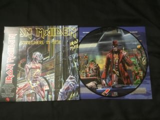Iron Maiden Somewhere In Time Limited Edition Picture Disc Lp Vinyl Gatefold Obi