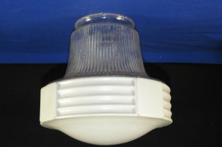 Mid - Century Modern Ceiling Light Shade,  White - Clear,  Bathroom - Industrial Lamp Mcm