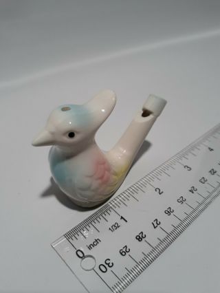 Vintage Porcelain Bird Whistle Miniature Blue Jay