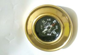 Nautical Vintage Solid Brass Finish 2 Inches Marine Directional Compass Item