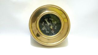 Nautical Vintage Solid Brass Finish 2 Inches Marine Directional Compass Item 2