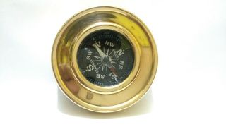 Nautical Vintage Solid Brass Finish 2 Inches Marine Directional Compass Item 3