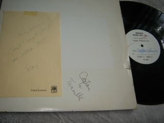 Captain & Tennille - Rare Test Pressing Of Love Will Keep Us Together Monarch