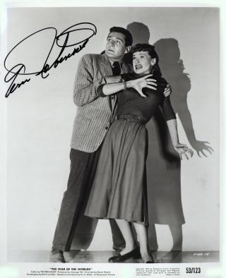 Ann Robinson In - Person Signed 8x10 Photo From " War Of The Worlds " (1953)