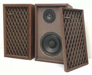 Vintage Pair Realistic Nova - 6 40 - 4019a Home Studio Monitors Speakers Walnut