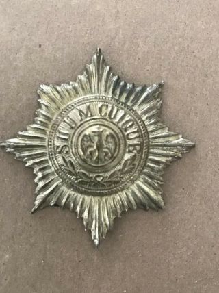 Old Wwi German Guard Star Badge For A Spike Helmet