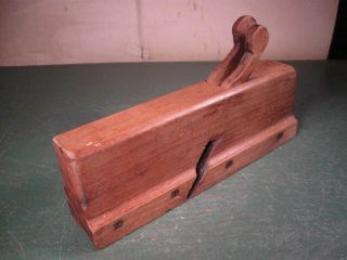 Antique Old Vintage Woodworking Tools Wooden Molding Plane Double Blade Type