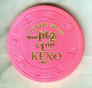 Union Plaza Casino (las Vegas) $1 Chip (avg) (n2915) (keno)