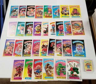 1986 Topps Garbage Pail Kids Gpk Series 1 & 2 Giant Jumbo Near Set 32/39 Cards