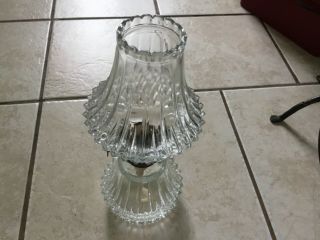 Vintage Lamplight Farms 13 " Glass Oil Lamp Made In Austria
