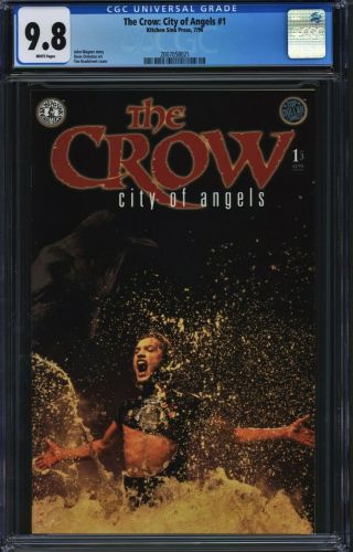 The Crow: City Of Angels 1 Cgc 9.  8 Wagner Ormston Bradstreet Cover Horror