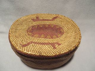 Vintage Nootka Makah Nuu - chah - nulth Indian Basket 2